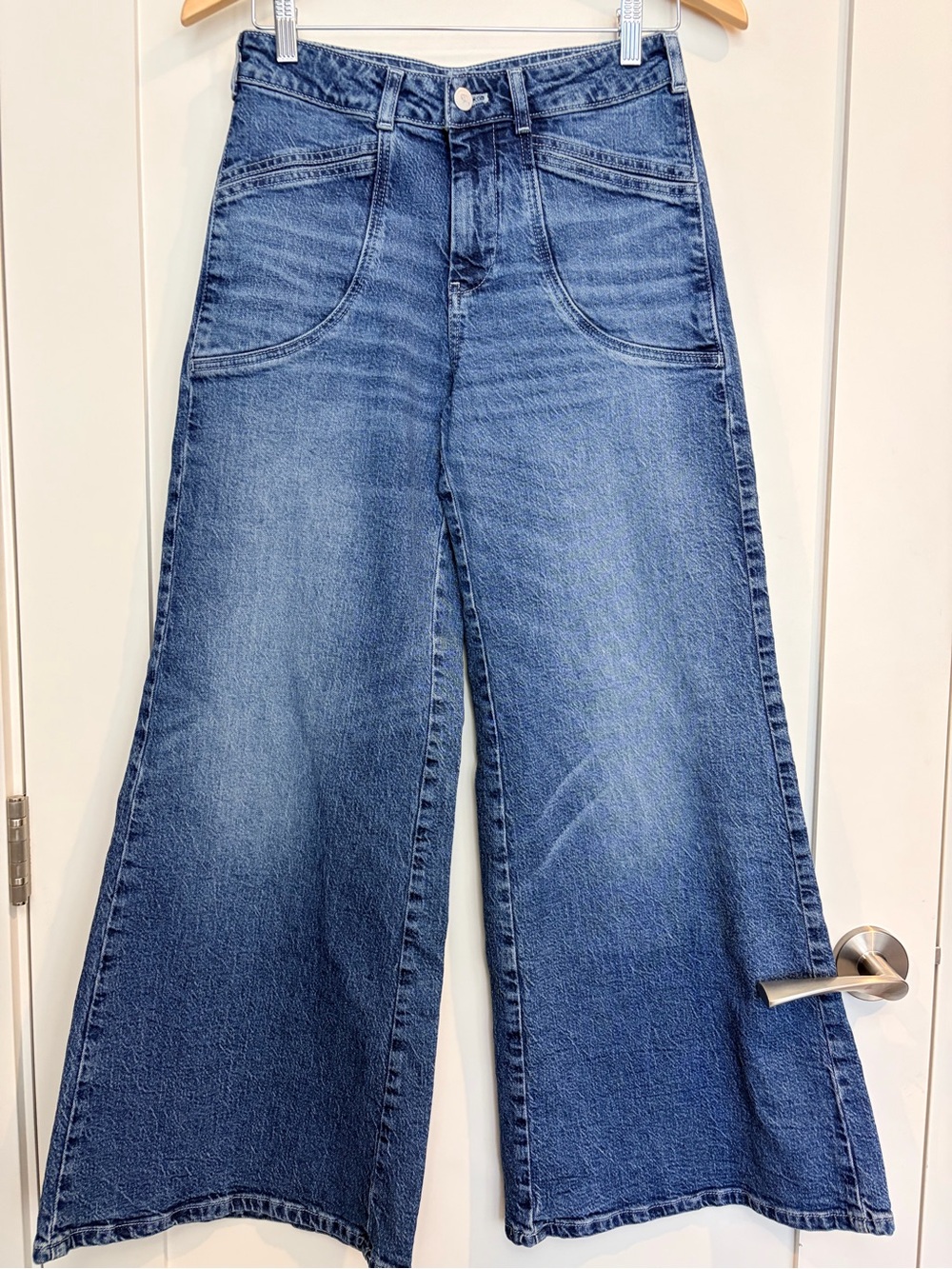 Pilcro Anthropologie High Rise Wide Leg Jeans Size 25